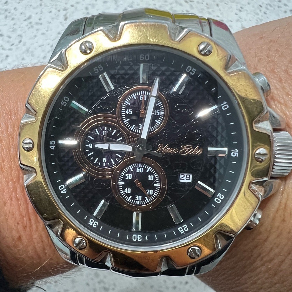 Gold and Silver Marc Ecko Watch